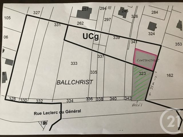 Afficher la photo en grand terrain à vendre - 1361.0 m2 - SAVERNE - 67 - ALSACE - Century 21 Pays Du Haut Barr